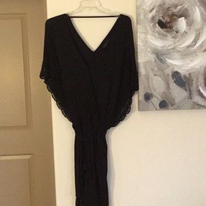 Crochet Sleeve-Deep V - Romper